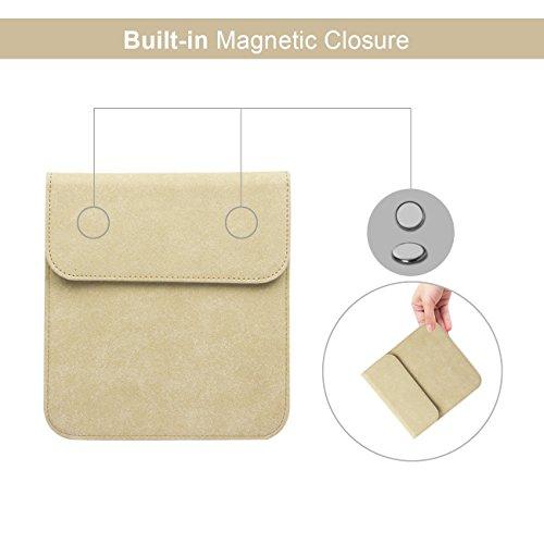 WALNEW 7'' Kindle Sleeve for Kindle Oasis - Protective Insert Sleeve Case Cover Bag Fits Kindle Oasis 10th Generation 2019 / 9th Generation 2017, Khaki