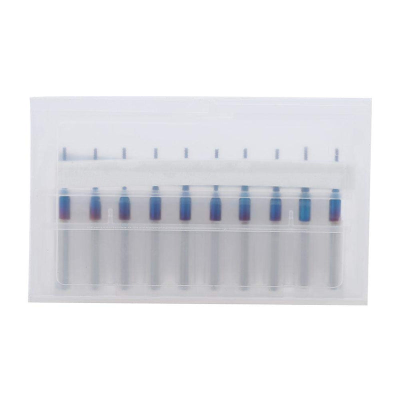 Pack of 10 End Mill Set Carbide Cutter Blue Corn Cutter CNC PCB Engraving Milling Tool Carving Drill Tools (1.0 mm) 1.0 mm