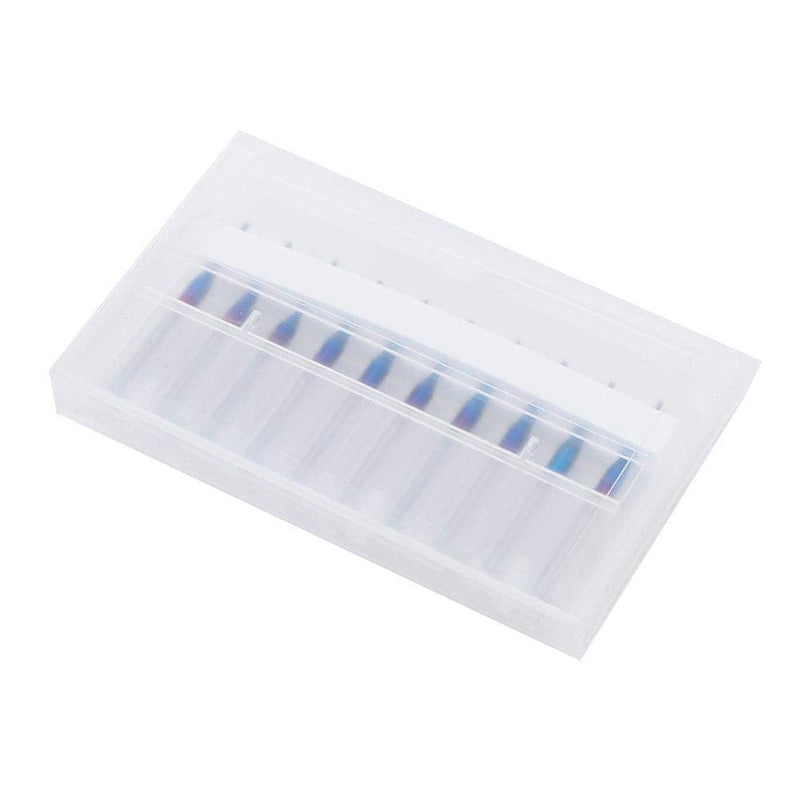 Pack of 10 End Mill Set Carbide Cutter Blue Corn Cutter CNC PCB Engraving Milling Tool Carving Drill Tools (1.0 mm) 1.0 mm