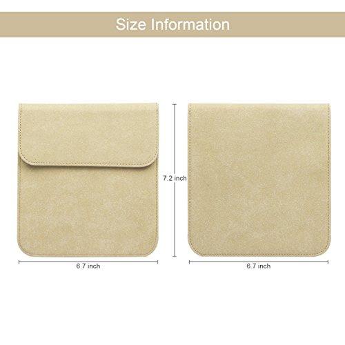 WALNEW 7'' Kindle Sleeve for Kindle Oasis - Protective Insert Sleeve Case Cover Bag Fits Kindle Oasis 10th Generation 2019 / 9th Generation 2017, Khaki