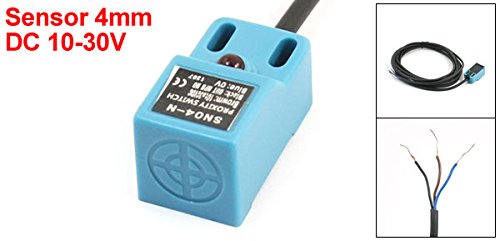 uxcell SN04-N 3-Wire NPN NO 4mm Approach Detect Inductive Sensor Proximity Switch DC 10-30V 200 mA