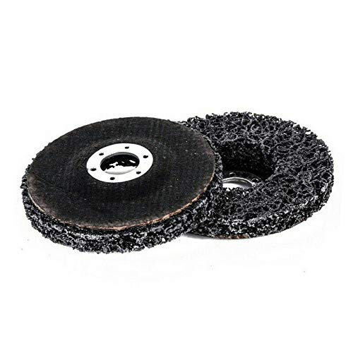 SIGNI 5 Pack 5" x 7/8" Poly Strip Discs Stripping Wheel for Angle Grinder -Remove Paint, Rust and Clean Welds Oxidation … (5 Pack-Black) 5 PACK-BLACK
