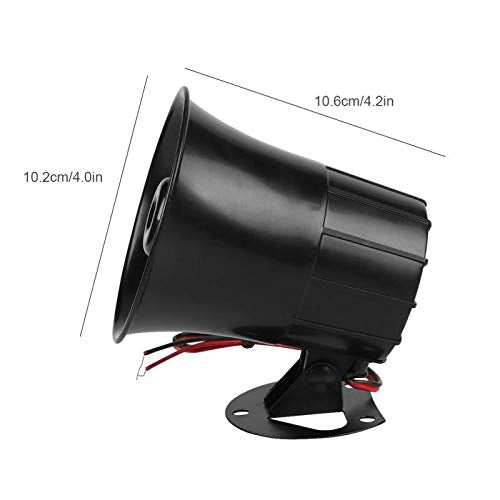 Wired Alarm Siren Horn 15W DC 6 to 12V Security Siren with Bracket for Home Security Alarm System 626 Siren