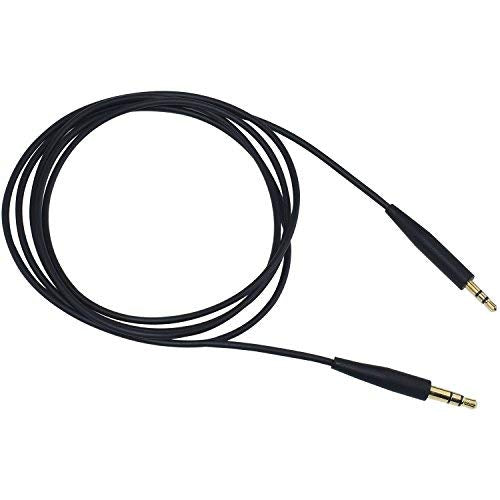 QC45 Audio Cable Compatible with Bose On-Ear 2 OE2 OE2i QC25 QC35 QC35II Soundlink SoundlinkII SoundTrue NC700 Headset (Black) Black