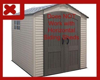 Tool Hook for Vertical Siding Lifetime Shed—Click to See Models it Fits! (Compatible with Most Vertical Siding, Doesn't Work on Horizontal Siding) (Pack of 5 Hooks) Pack of 5
