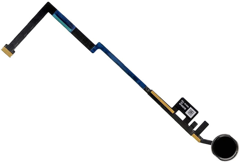 T Phael Black Home Button Replacement Compatible with iPad 5 5th Gen 2017 (A1822 A1823) and iPad 6 6th Gen 2018 (A1893 A1954) 9.7" Incl Flex Cable Connector and Screwdriver
