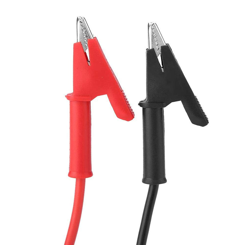 2pcs Alligator Clip Test Leads Two-Sided Silicone Banana Plugs, P1040 4mm Wire for Electrical Testing