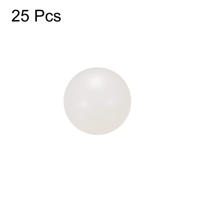 uxcell 7/16-inch PA Nylon Solid Plastic Balls, Precision Bearing Ball 25pcs