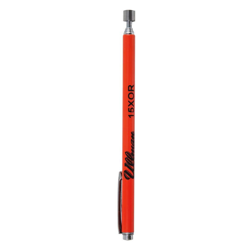 Ullman Devices No.15XOR Super-Strength Pocket Magnetic Pick Up Tool - Orange Magnetic Retriever with Pocket Clip. Magnetic Sweepers Original version