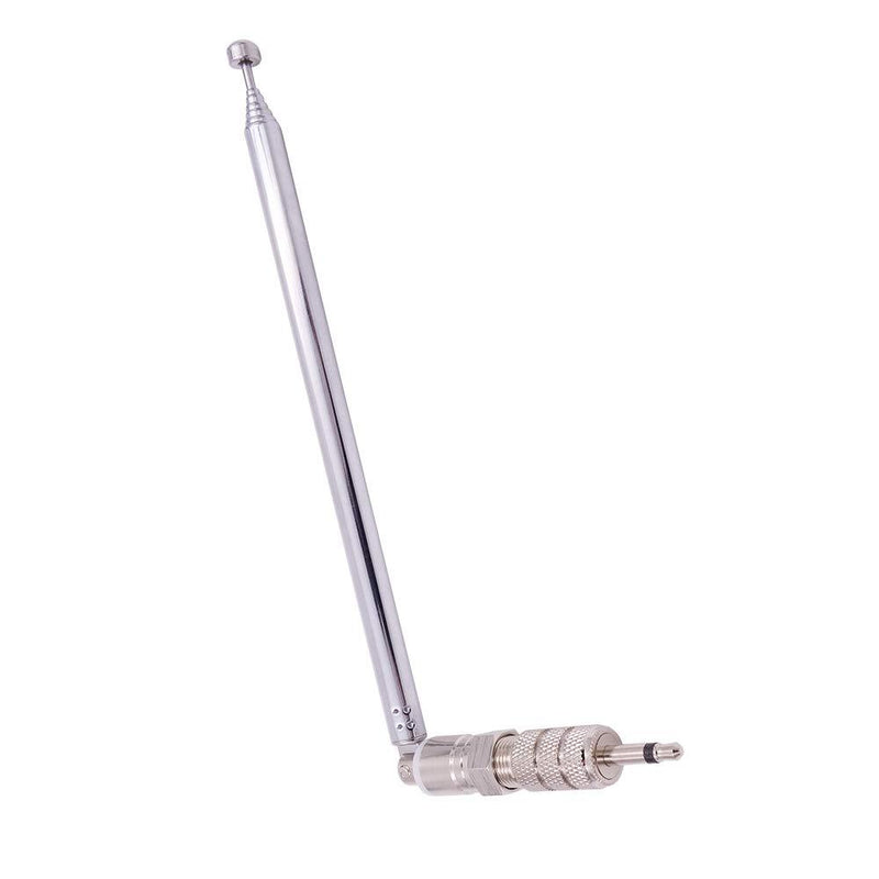 Fancasee FM Antenna Telescopic 75 Ohm Screw F Male Plug Antenna with PAL BNC 3.5mm Jack Connector Adapter FM Radio Antenna for AV Stereo Receiver Home Theater Amplifier System Indoor Outdoor