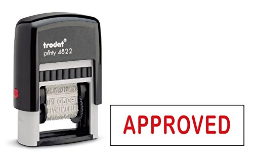 Trodat Printy Economy 12 Message Multi-Word Band Stamp, 4mm Print (4822)