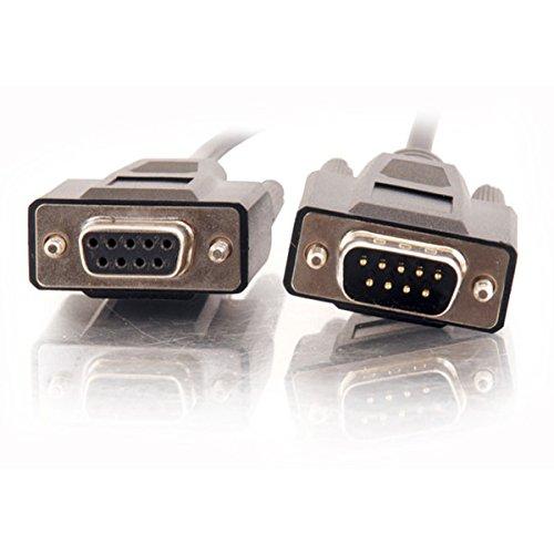 C2G 52033 DB9 M/F Serial RS232 Extension Cable, Black (25 Feet, 7.62 Meters)