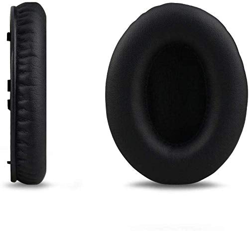 Alitutumao Ear Pad Replacement Earpads Ear Cushion Ear Cover Ear Cup Compatible with Monster Beats by Dr.Dre Studio 1.0 (1st Generation) Wired and Wireless Headphones (Black) Black