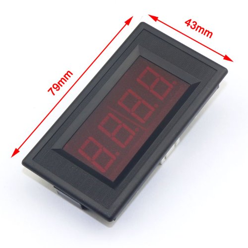 DROK® 0.5" +/- 0-2A DC Current Measurement Panel Ammeter Digital Ampere Meter