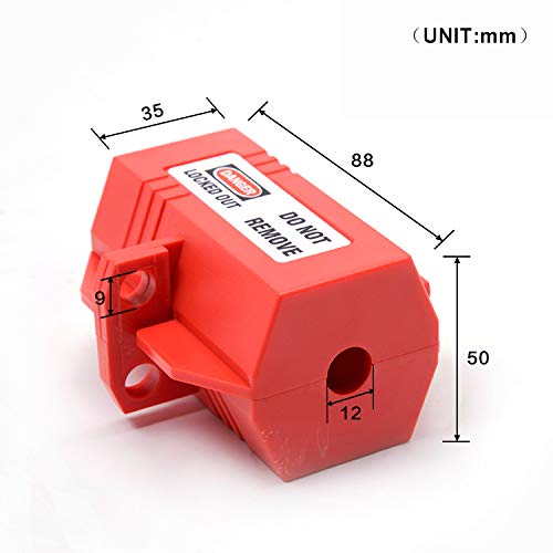 Plug Lockout Device for 110V Plug Lockouts Acrylonitrile Butadiene Styrene 110V Plug Lockout