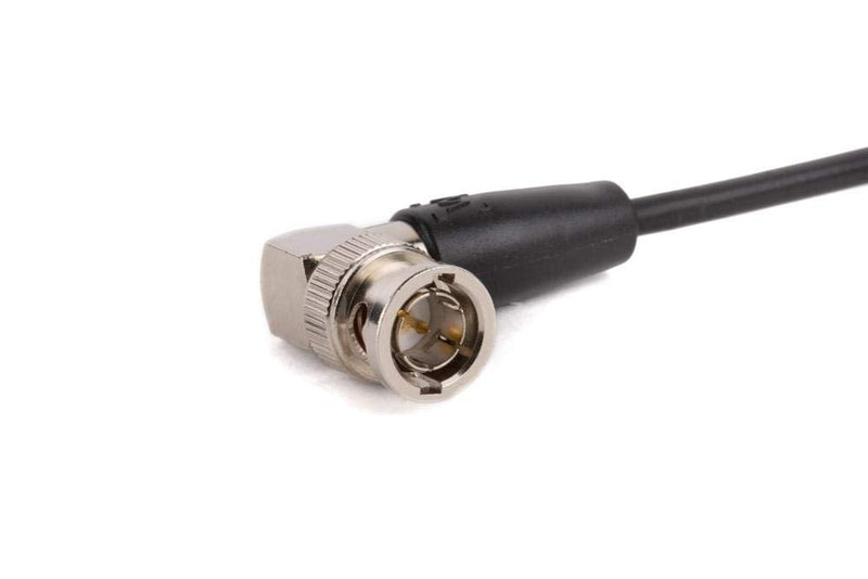 Wooden Camera Coiled BNC to BNC Cable, 10" Resting to 20" Extended, Right-Angle Connectors, HD, SDI, for Wireless Systems and On-Board Monitors 10-Inch