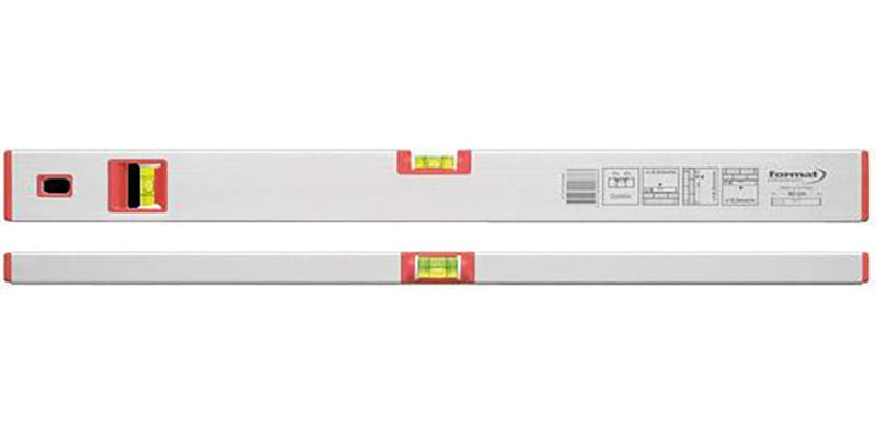 Format spirit level LM silver anodized 100cm