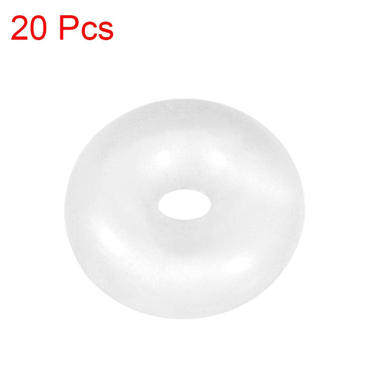 uxcell Silicone O-Ring, 5mm OD, 1mm ID, 2mm Width, VMQ Seal Rings Gasket, White, Pack of 20 1mmx5mmx2mm