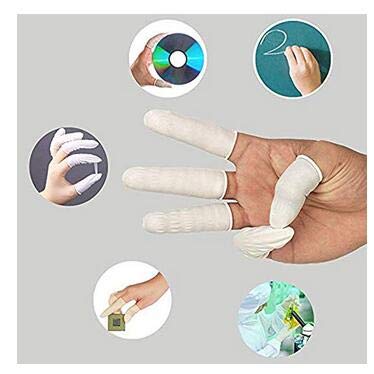 300Pcs Latex Finger Cots Rubber Fingertips Finger Protector Gloves for Electronic Repair Nail Art Tattoo Painting