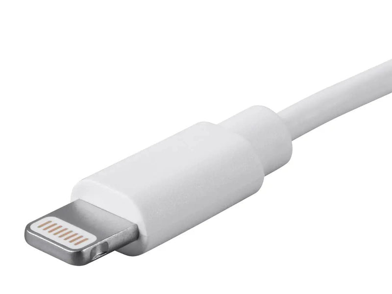 Monoprice Lightning to USB Charge & Sync Cable - 3 Feet - White | Apple MFi Certified for iPhone X, 8, 8 Plus, 7, 7 Plus, 6, 6 Plus, 5S, iPad Pro