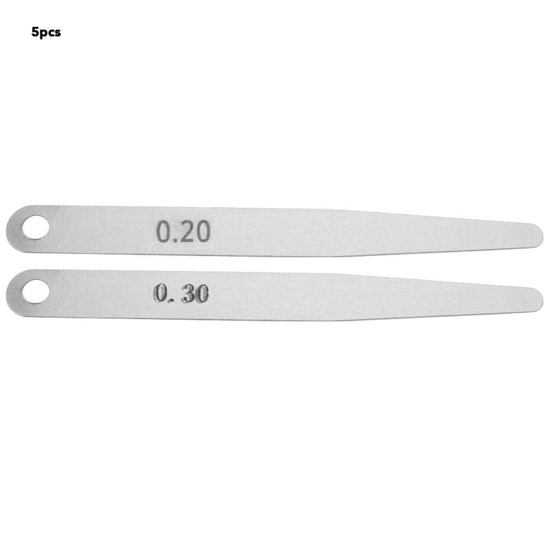 5pcs Feeler Gauge 0.2 Thickness Feeler Gauge Metric Filler Thickness Gage Measurement Tool(0.2)