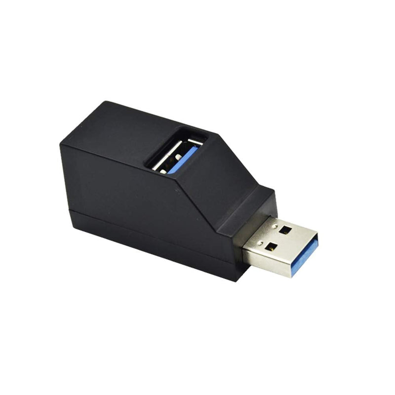 EXKOKORO 3-Port USB 3.0/2.0 Data Hub, 2 x USB2.0/1 x USB 3.0 Mini Portable Fast High Speed USB Splitter Hub Transfer, Compatible with PC Notebook Laptop Computer Mac Linux Windows