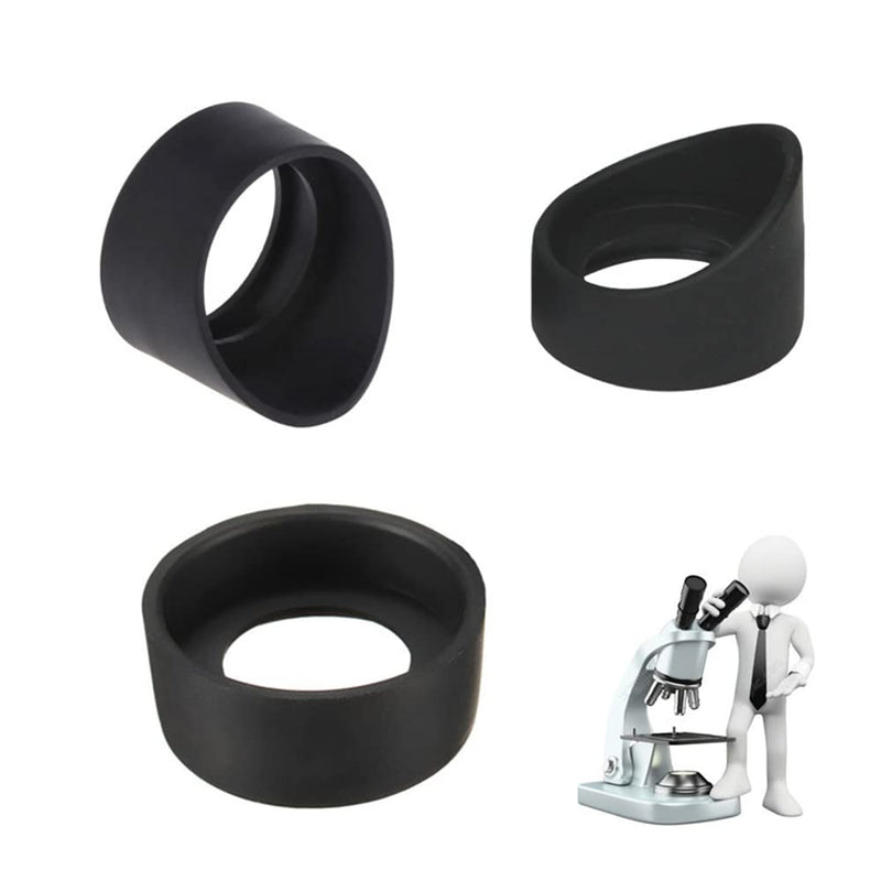 Vogueing Tool 2pcs Rubber Eyepiece Cover Eyepiece Protector Cylinder Eyepiece Protector Cup for Binocular Microscope (Bevel Angle 33mm) Oblique Angle 33mm