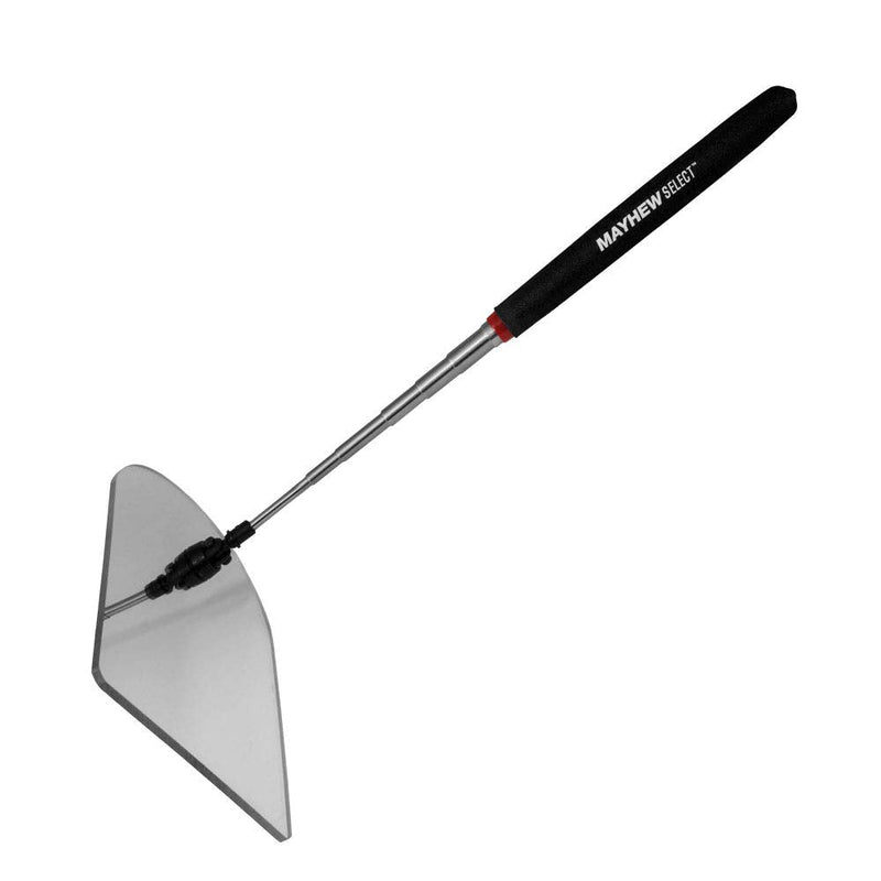 Mayhew 17765 4” x 6” Plastic Telescoping Inspection Mirror, 8-3/4-Inch