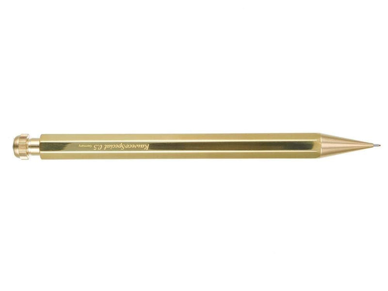 Kaweko Pencil Special Mechanical Pencil 0.5 Brass, with Eraser