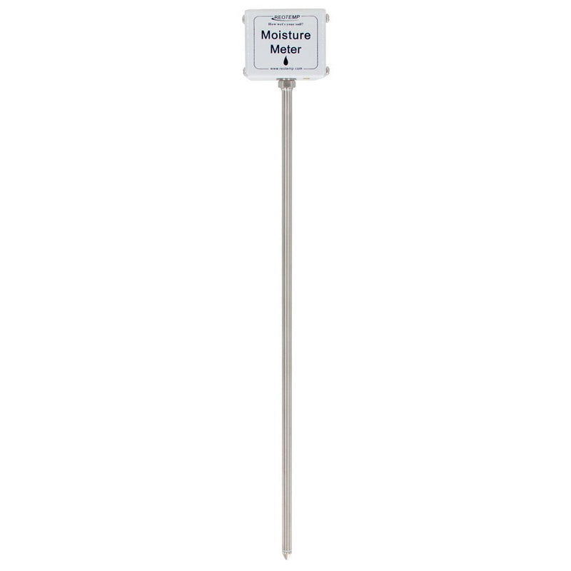 REOTEMP Garden and Compost Moisture Meter (15 Inch Stem), Garden Tool Ideal for Soil, Plant, Farm and Lawn Moisture Testing 15 Inch Stem