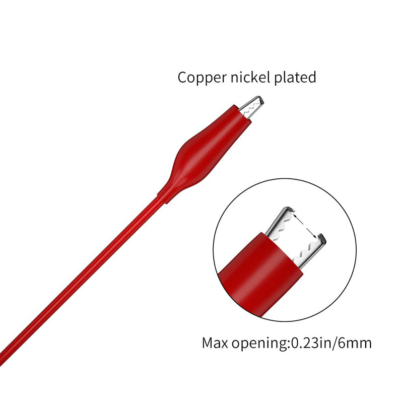 CZJZDZ Test Lead Kit 20pcs Alligator Clip to 4mm Banana Plug Test Probe Back Probes Kit Test Pins for Automotive Repair Inspection Tools Set JT8005