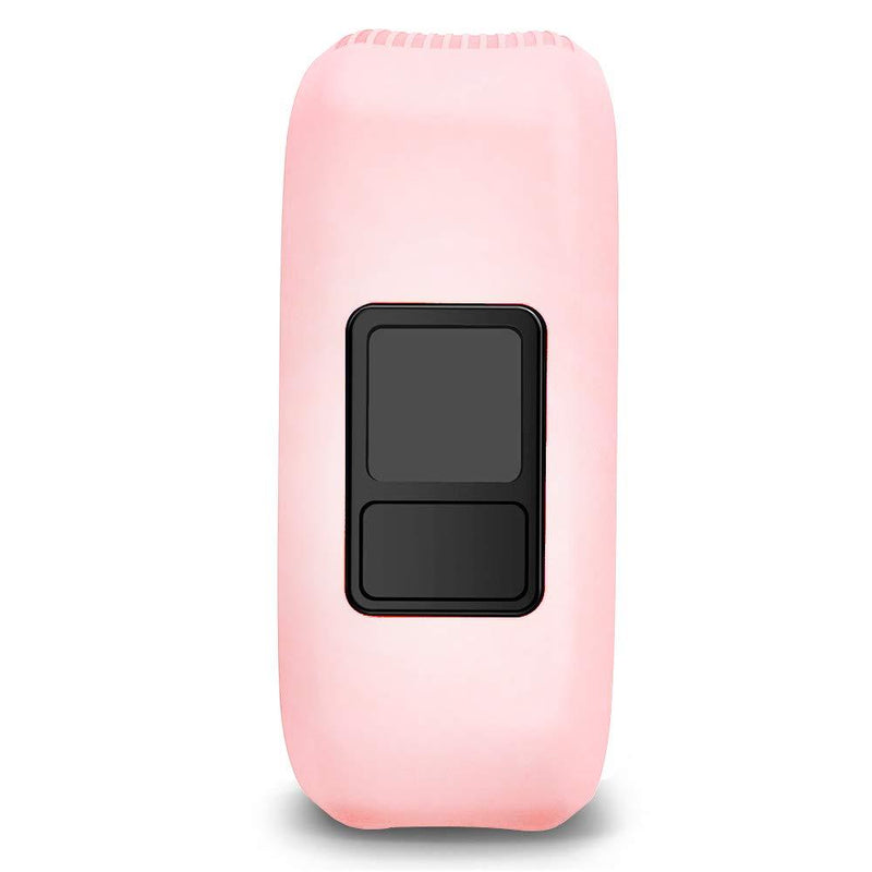 iBREK for Garmin Vivofit jr/jr 2/3 Bands, Silicon Stretchy Replacement Watch Bands for Kids Boys Girls Small Large(No Tracker)-Small,Phosphorescent Pink Phosphorescent Pink
