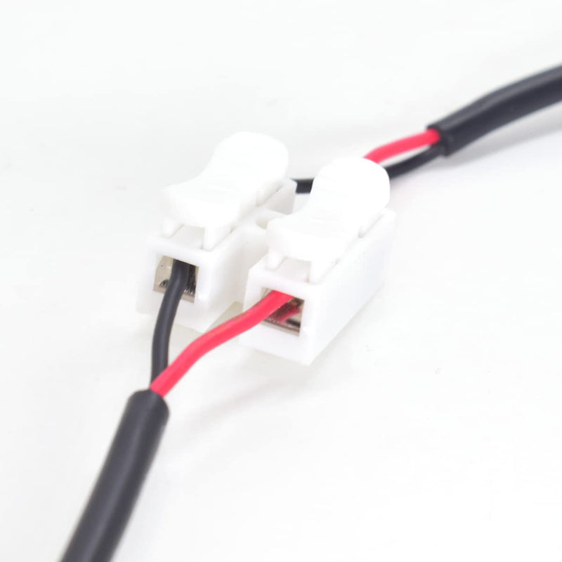2pcs 1M/3.3Ft 20AWG USB 2.0 Male Plug 2pin Wire DIY Pigtail Cable 5V 5A Black USB Power with 2-Position Spring Wire Connector