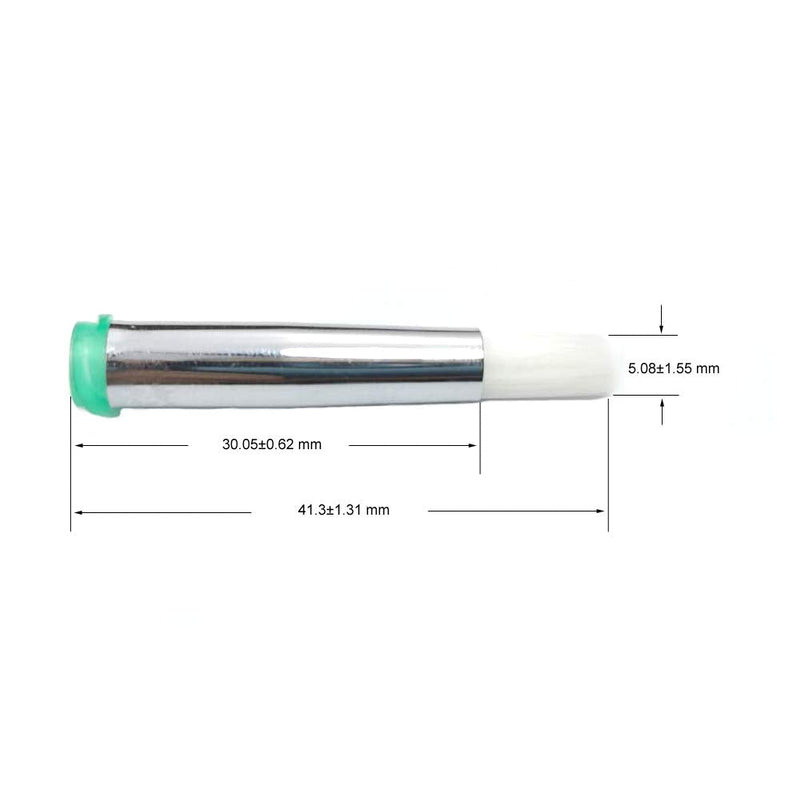 SANANTS 18Ga 5mm OD Brush Tip Dispensing Needle with Luer Lock (Pack of 1)