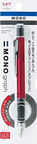 Tombow Mechacical Pencil 0.5mm Mono Graph Grip, Shine Pink (DPA-141E)