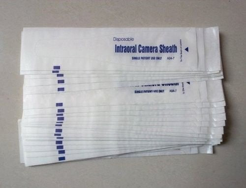 200 Pieces Intraoral Dental Camera Sleeve Sheath Cover for 5.0 Mega Pixels 6 LED