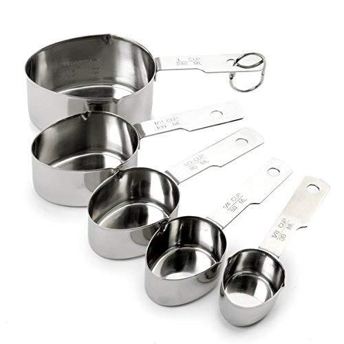 Norpro Stainless Steel 5 Piece Measuring Cup Set, One Size, Grape 1