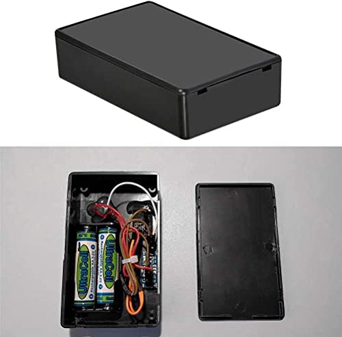 Fielect 2Pcs Junction Project Boxes ABS Plastic Junction Box Electrical Project Case Power Junction Box Electronic Junction Box Black 3.62 x 2.28 x 0.91 inch (92x58x23mm) 3.62" x 2.28" x 0.91"