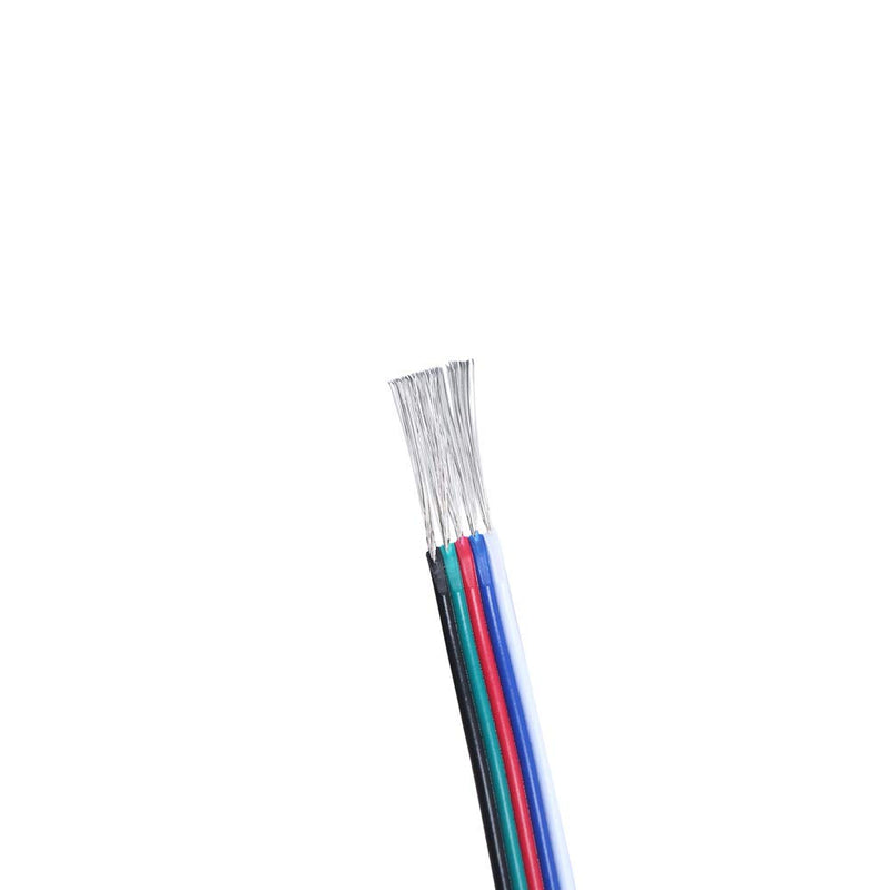 C-able 65.6ft(20m) RGBW Wire Extension Cable with Spool, 12V RGBW 5Pin Led Lights Wires Strip Kit Extend Wire for 5050 3528, with 8PCS RGBW Led Strip Connectors