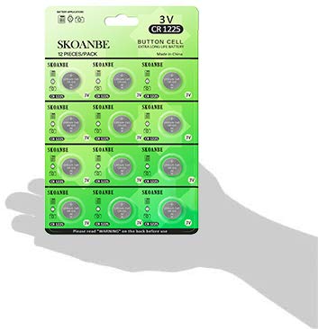 SKOANBE 12PCS 3V CR1225 Lithium Battery 12Packs
