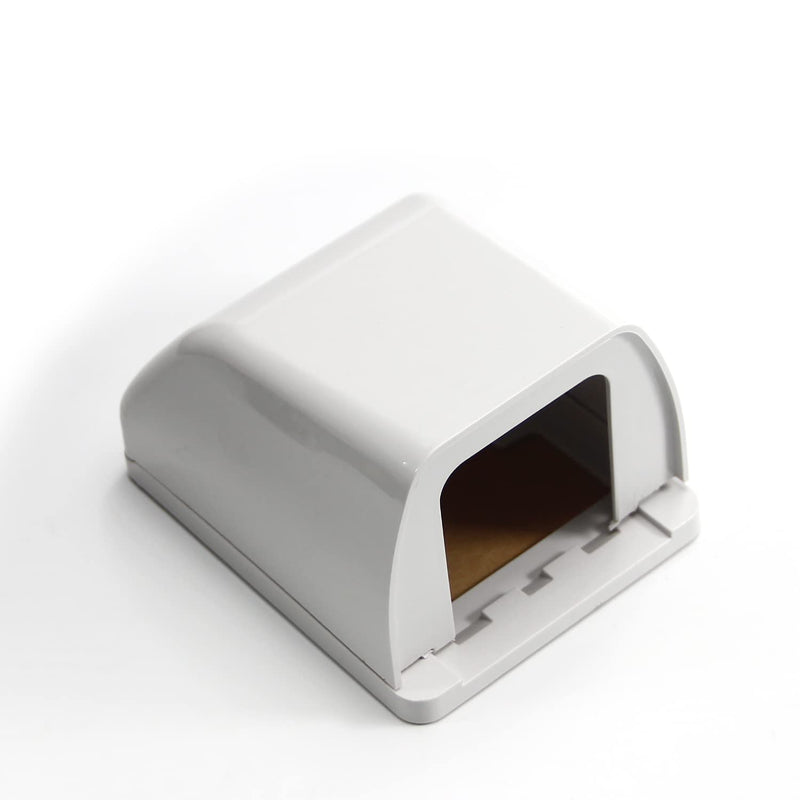 Fielect Weatherproof in Use Outlet Cover Plug Receptacle Protector for Retrofit Siding Construction White 86 Type 98x125x75mm 1Pcs 3.9"x4.9"x3"
