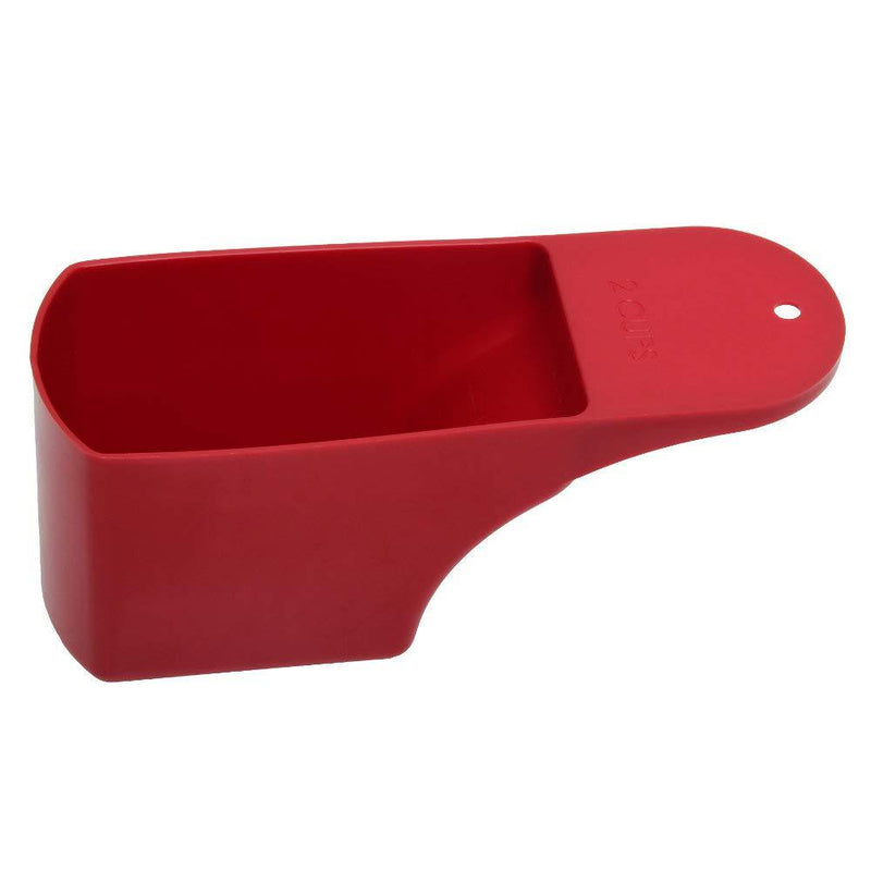 Roots & Branches Two-Cup Measuring Scoop, 2, Red