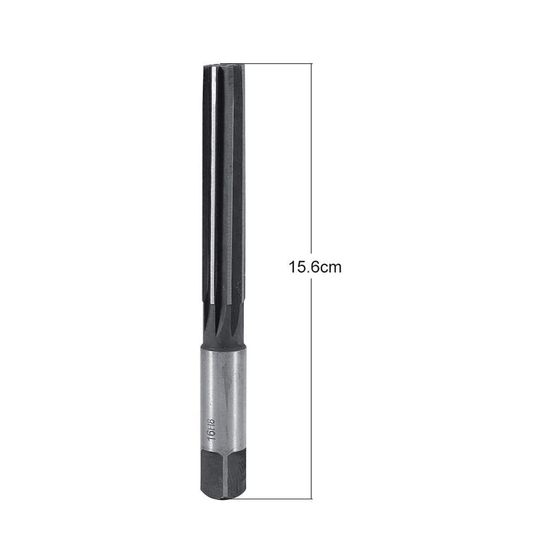 HSS Reamer, 16mm Hand Reamer Parallel Shank Reamer with Parallel Hand Reamer Pipe Drilling Tool Metal Working Tool 16MM