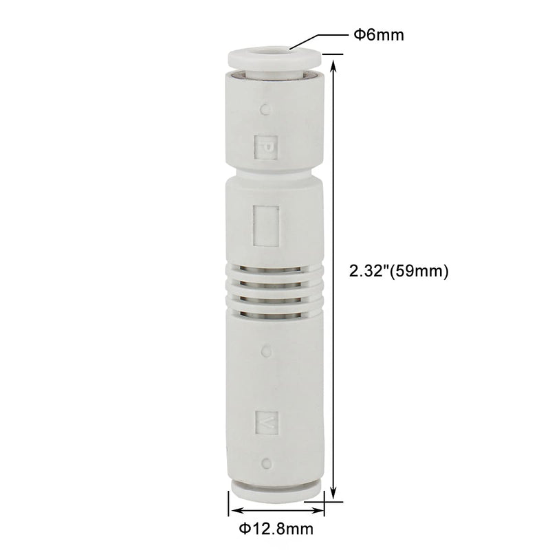 Baomain ZU05S 6mm Vacuum Ejector Push in One Touch Tube Type Pneumatic Fitting