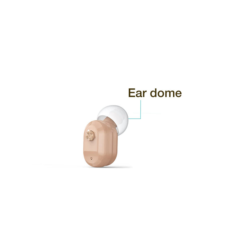 Autiphon Ear Domes for ITC CIC Hearing Aids, Recommend for Autiphon U01/U02 or Other Similar Devices, White (S * 8) S