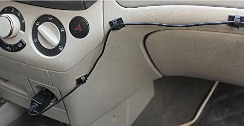 LARRITS 15FT USB 2.0 A to Mini B USB Cable 90 Degree Right Angle Power Supply Charge Cord Extra Long for Garmin Nuvi GPS Car Dash Cam Dashcam DVR Backup Camera Camcorder