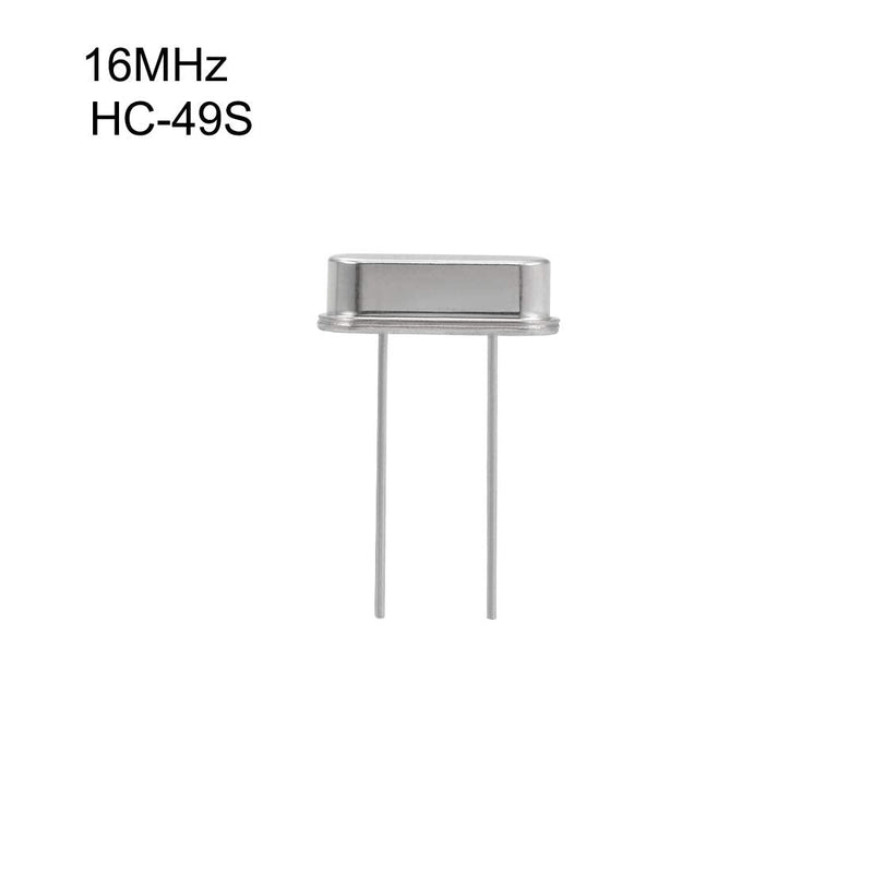 sourcing map Quartz Crystal Oscillators Resonators HC-49S Replacement Parts 16MHz