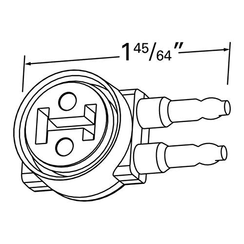 Grote 67071 Blue Turtleback II Double-Seal Light Pigtail