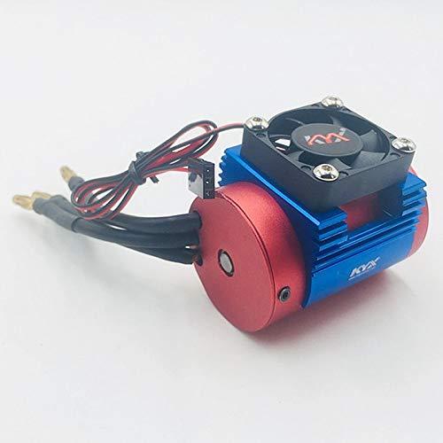KYX Racing Alloy Heatsink with Cooling Fan for RC Crawlers 540 550 Size Motor Blue