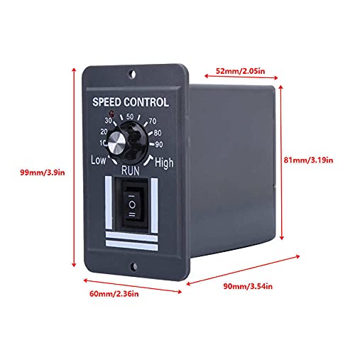 Fyearfly Brush Motor Speed Controller, DC12-60V 20A DC Brush Motor Speed Controller Forward/Reverse Electric Motor Speed Controller
